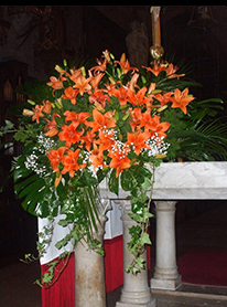 Floristería Eli flores naranjas